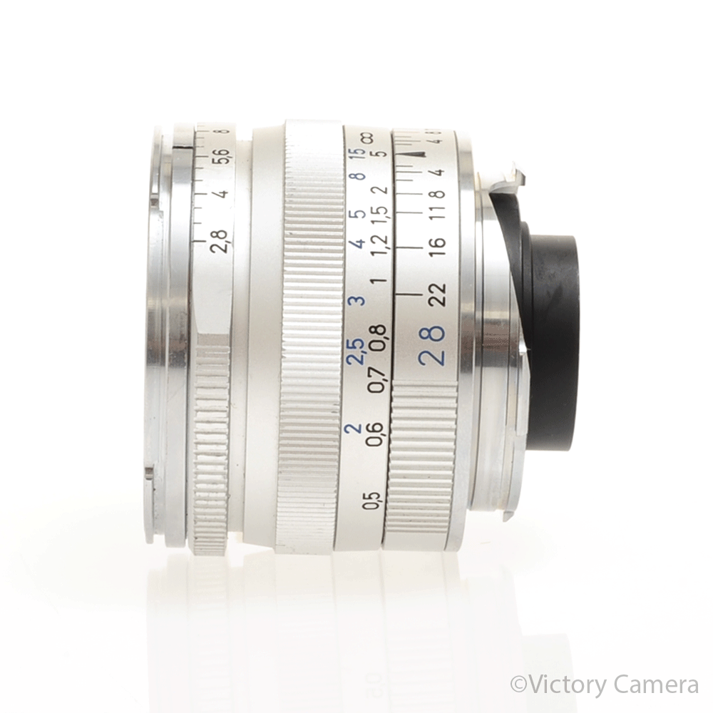 Carl Zeiss Biogon 28mm f2.8 ZM シルバー Zeiss Biogon 28mm f2.8 T* ZM Chrome Wide Angle Lens for Leica M [EXC-]