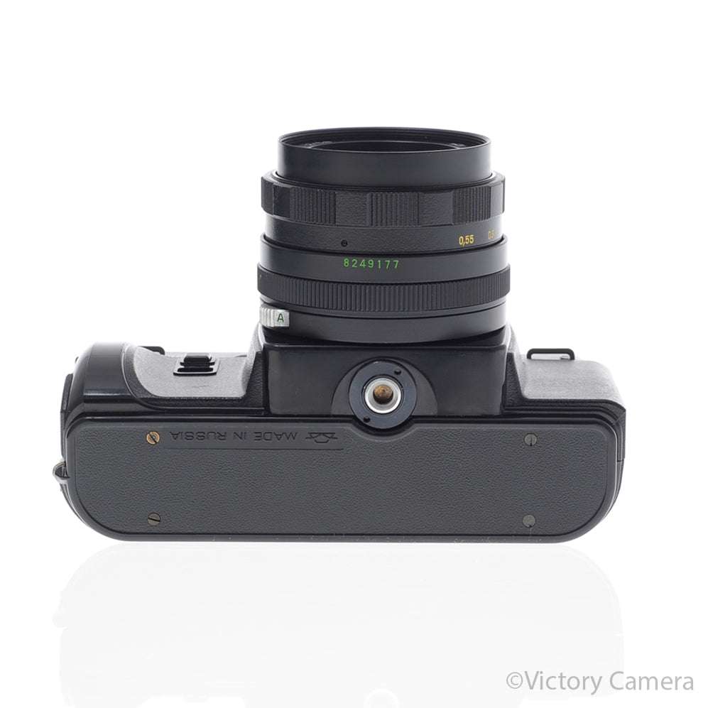 Zenit 122 Black 35mm Film Camera w/ Helios 44-M 58mm f2 Bokeh Lens [EXC] image 2