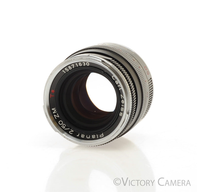 Zeiss Planar 50mm f2 ZM T* Black Prime Lens for Leica M Mount [EXC+] - Victory Camera