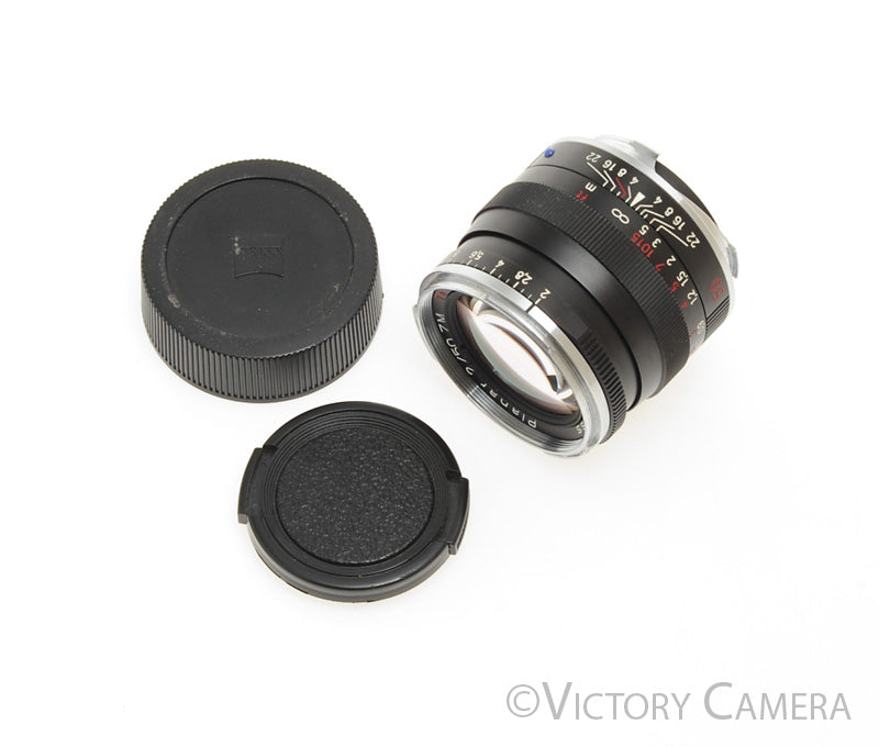 Zeiss Planar 50mm f2 ZM T* Black Prime Lens for Leica M Mount [EXC+] - Victory Camera