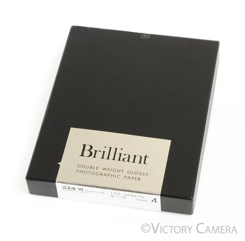 Zone VI Brilliant 8x10 #4 Graded B&W Photo Paper 75 Sheets -Partial, Cold Stored- [EXC] - Victory Camera
