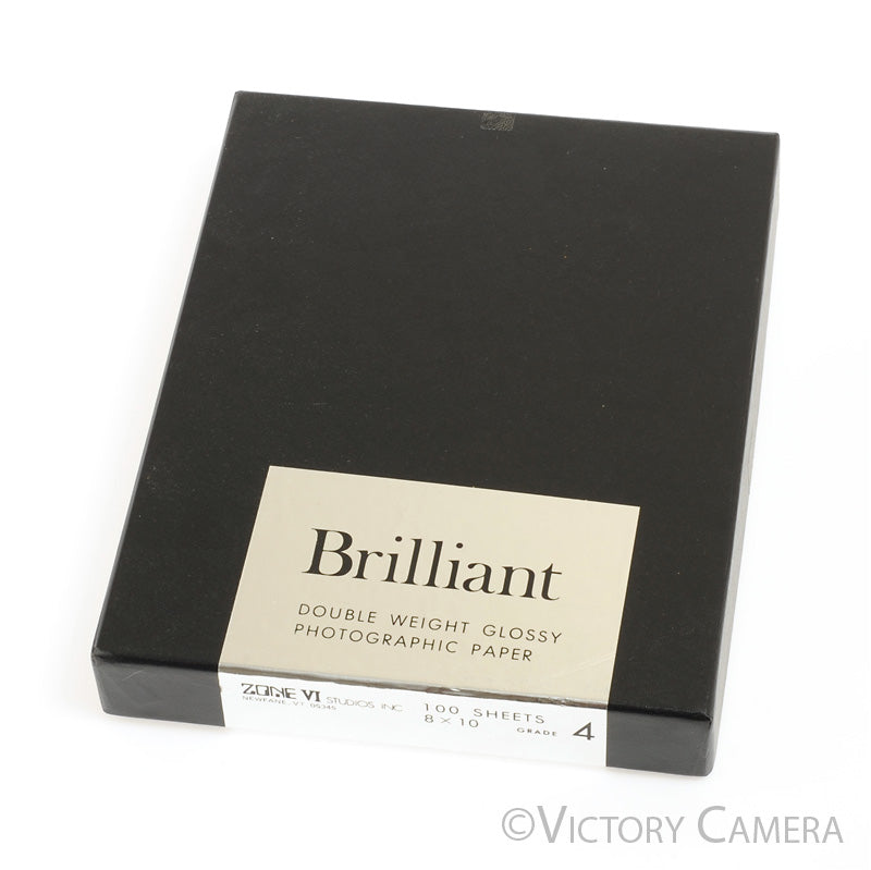 Zone VI Brilliant 8x10 #4 Graded B&W Photo Paper 100 Sheets -Sealed Cold Stored- [EXC] - Victory Camera