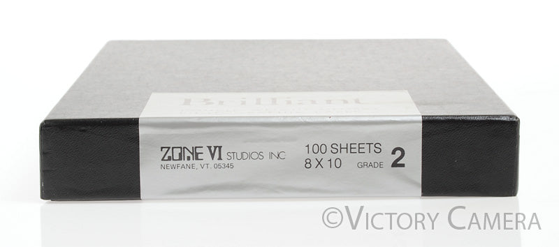 Zone VI Brilliant 8x10 #2 Graded B&W Photo Paper 100 Sheets -Sealed Cold Stored- - Victory Camera