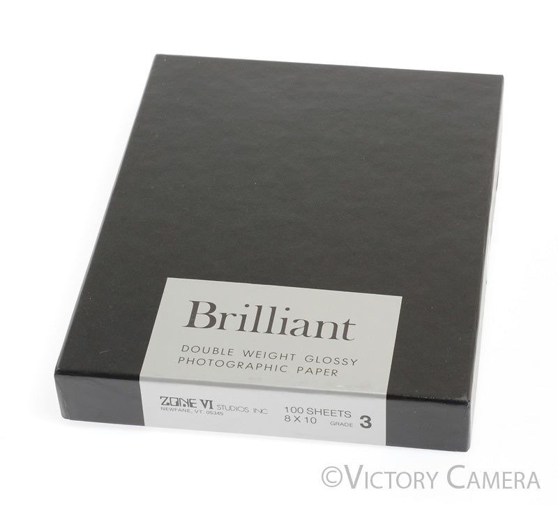 Zone VI Brilliant 8x10 #3 Graded B&W Photo Paper 100 Sheets -Sealed Cold Stored- - Victory Camera