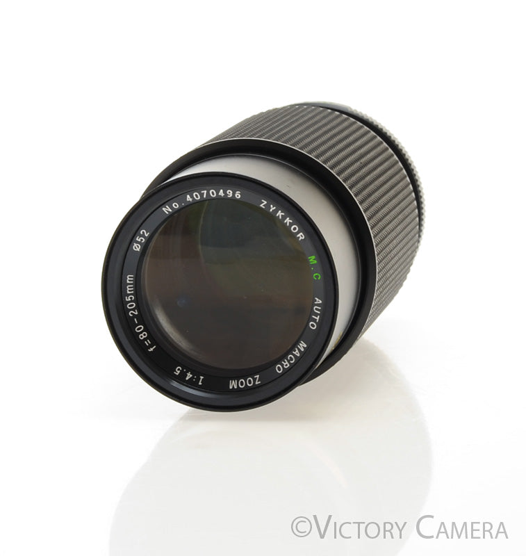 Zykkor 80-205mm f4.5 MC Telephoto Zoom Lens for Minolta [EXC] - Victory Camera