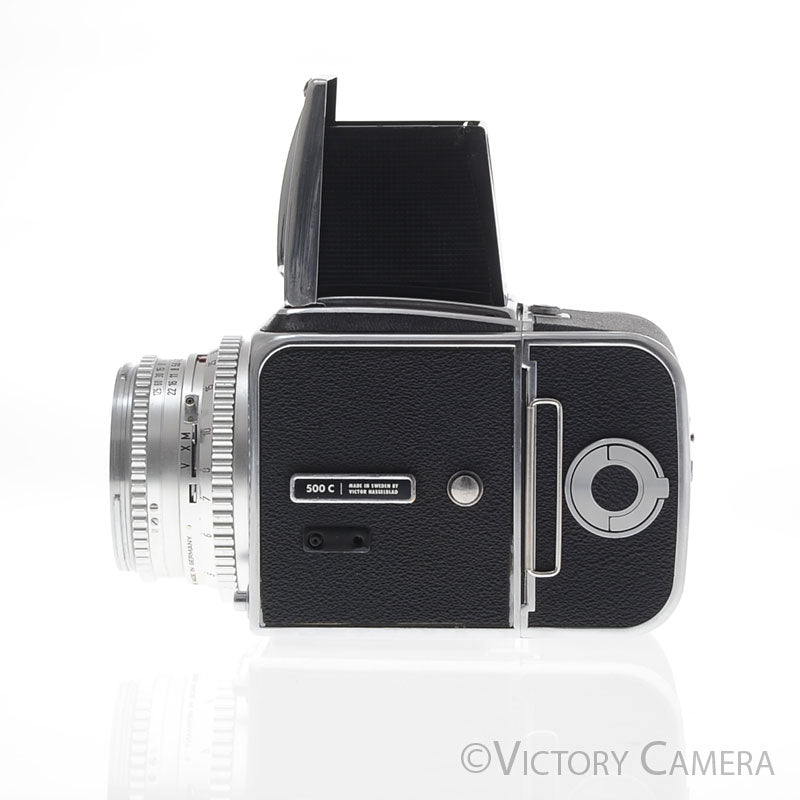 Hasselblad 500c Chrome Medium Format Camera w/ 80mm Lens 12 Back [EXC-] - Victory Camera