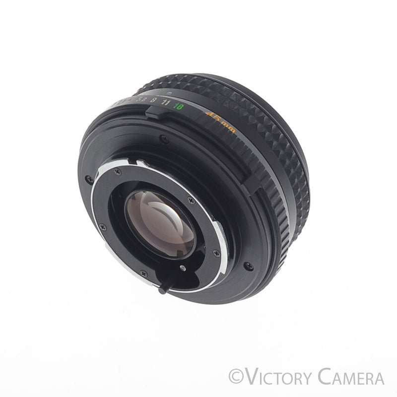 Minolta MD Rokkor-X 45mm f2 Manual Focus Pancake Prime Lens [EXC+] - Victory Camera
