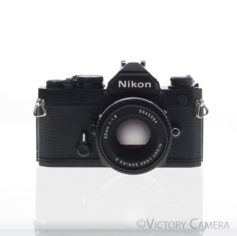 Nikon FM Black 35mm Film Camera w/ 50mm f1.8 AI-s Lens [EXC] - Victory Camera