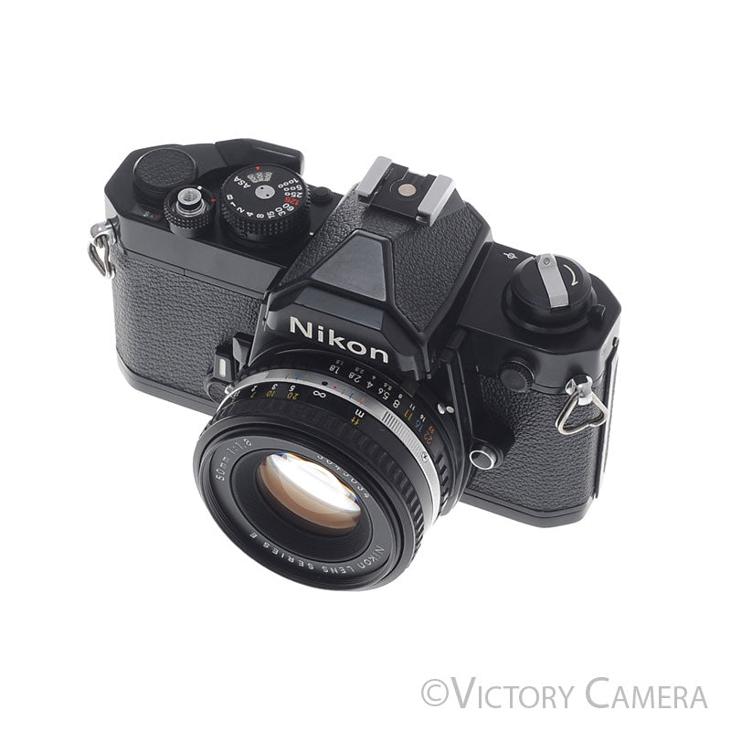 Nikon FM Black 35mm Film Camera w/ 50mm f1.8 AI-s Lens [EXC] - Victory Camera