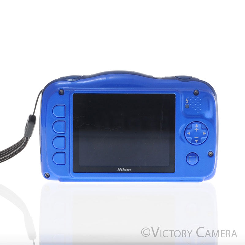 Nikon CoolPix S33 Blue 13.2MP Digital Point & Shoot Camera [EXC-] - Victory Camera