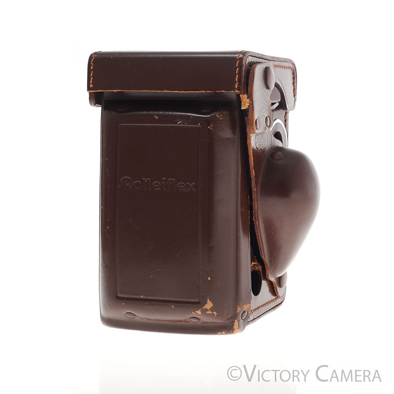 Genuine Rollei Rolleiflex Brown Leather Ever Ready Case for 2.8F TLR [EXC] - Victory Camera