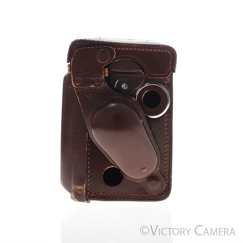 Genuine Rollei Rolleiflex Brown Leather Ever Ready Case for 2.8F TLR [EXC] - Victory Camera