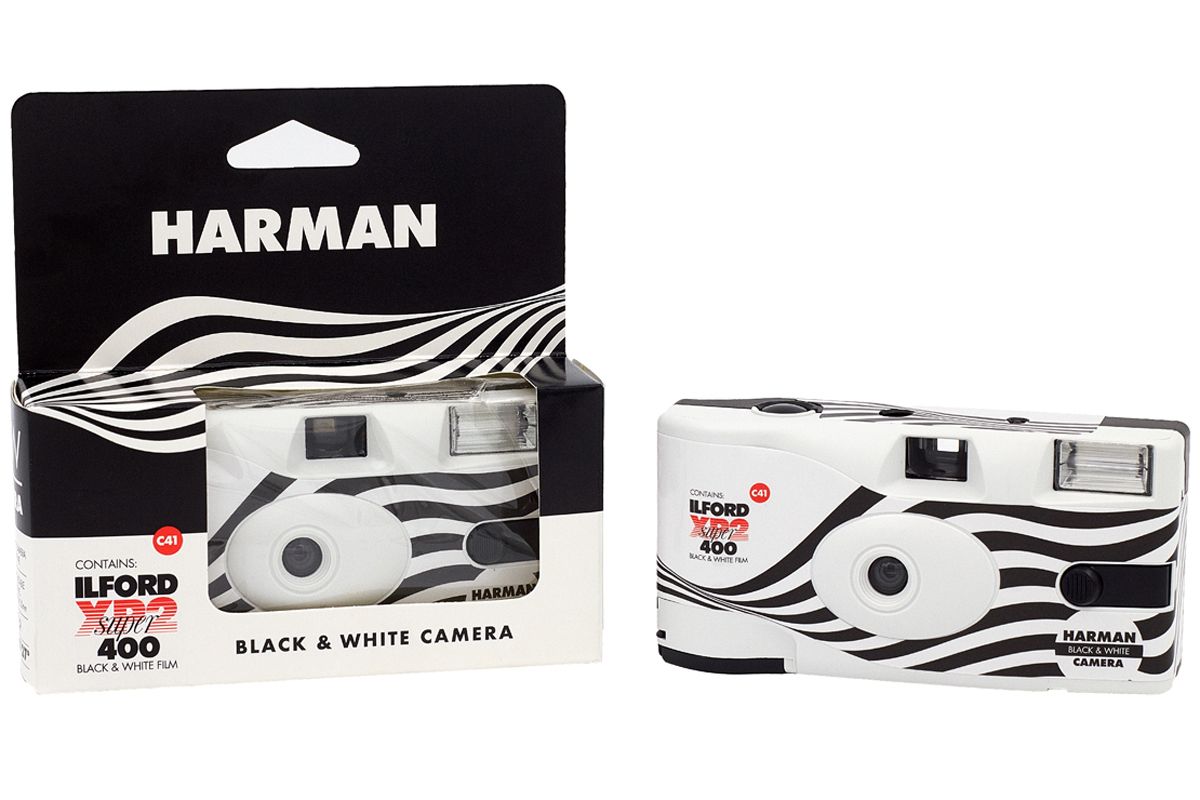 HARMAN technology XP2 Super B&W Single-Use Film Camera with Flash (35mm, 27 Exposures)
