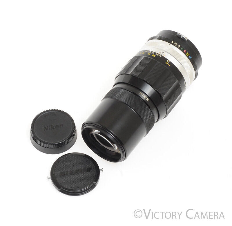 Nikon Nikkor-Q 20cm 200mm f4 Photomic Non-AI Telephoto Prime Lens -Clean- [EXC+] - Victory Camera