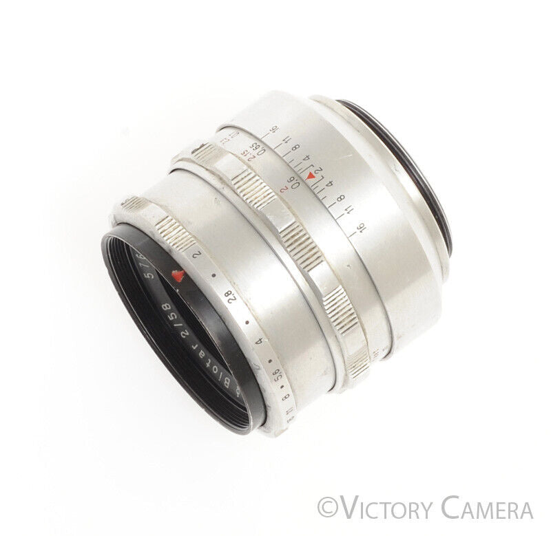 Zeiss Jena Biotar 58mm F2 M42 Screw Mount Lens (stiff focus)