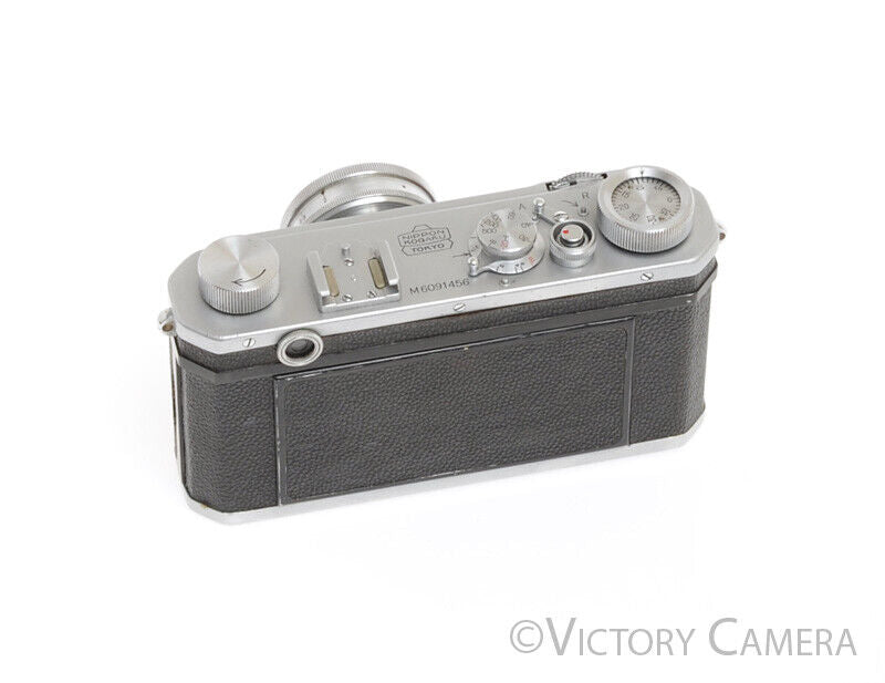 Nikon M Unsynched Rangefinder Camera w/ Collapsible 5cm F2 Nikkor-H.C. -Clean-
