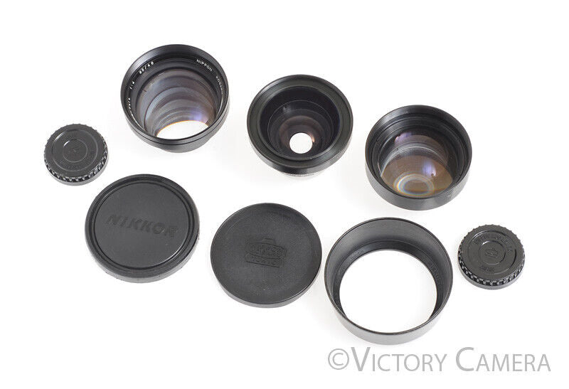 Nikon Nikkorex F / Auto 35 35mm Conversion Lens Set -Read- - Victory Camera