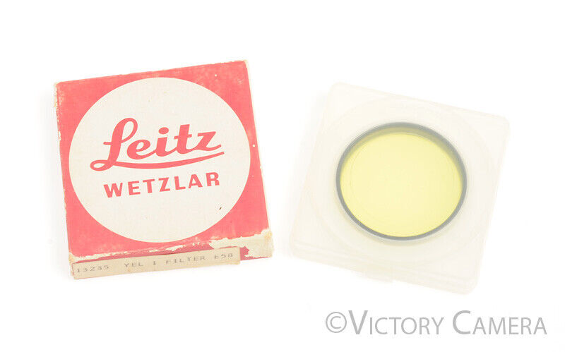 Leica Genuine E58 58mm Yellow Filter 13235 -Mint in Box-