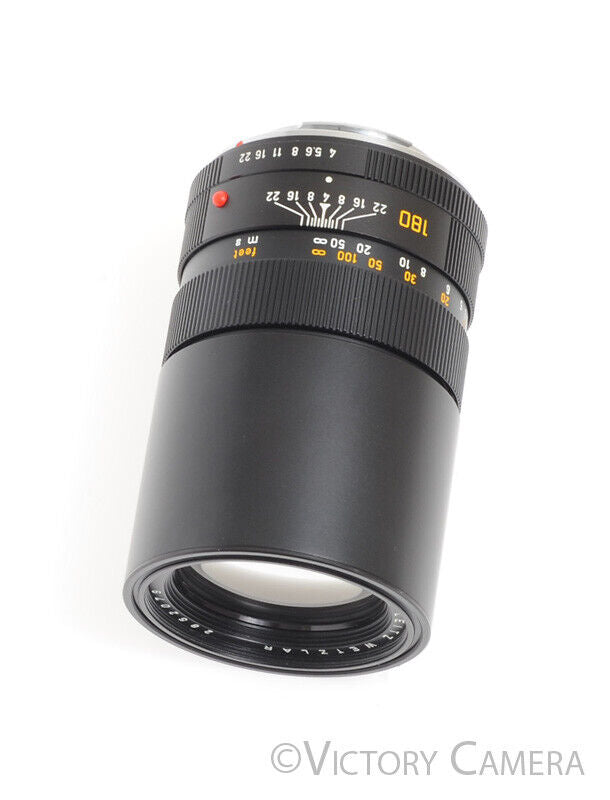 Leica Elmarit-R 180mm f4 3-Cam SLR Telephoto Prime Lens -Clean Glass- [EXC+] - Victory Camera