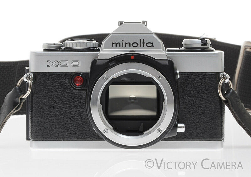 Minolta XG-9 XG9 Chrome 35mm film Camera -No Meter-