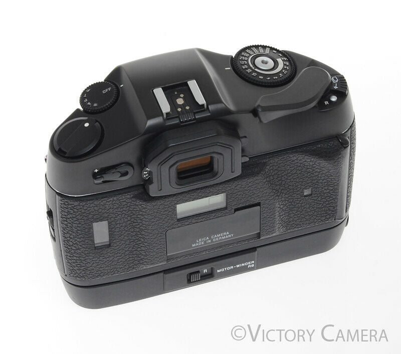 Leica R8 Black SLR Film Camera w/ Motor Winder -Clean- - Victory Camera