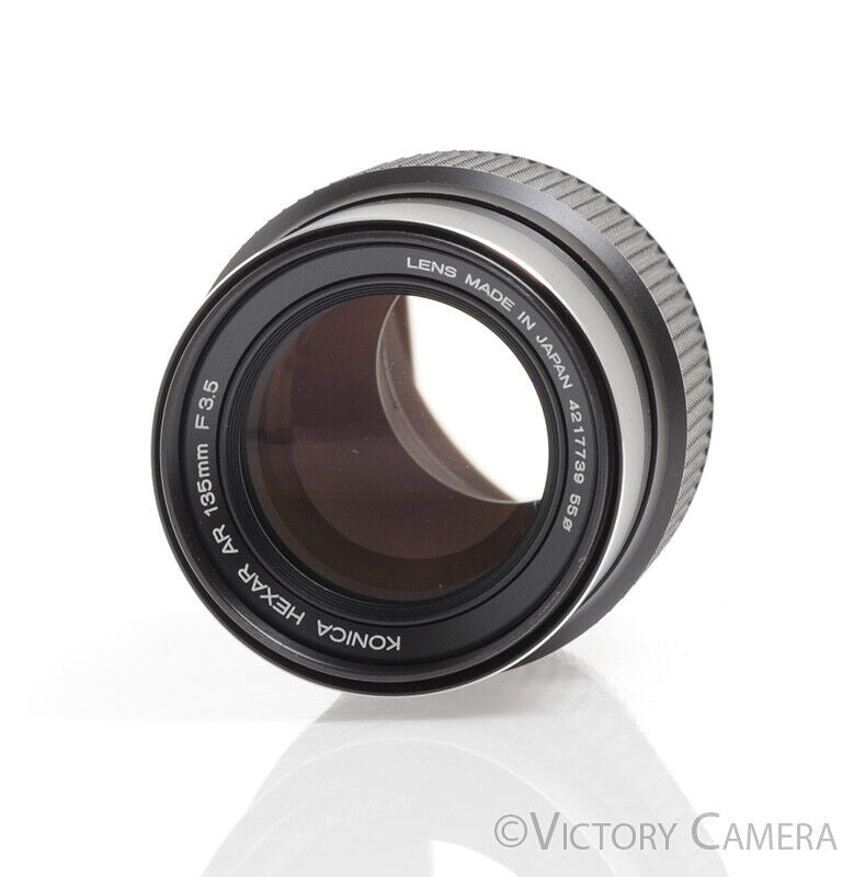 Konica Hexar AR 135mm f3.5 Manual Focus Lens w/ Hood - Victory Camera