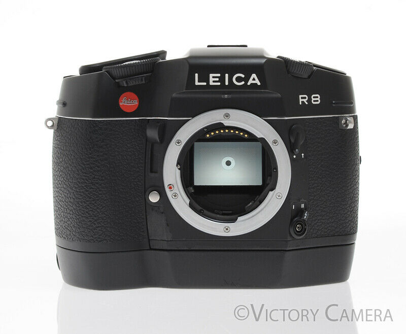 Leica R8 Black SLR Film Camera w/ Motor Winder -Clean- - Victory Camera