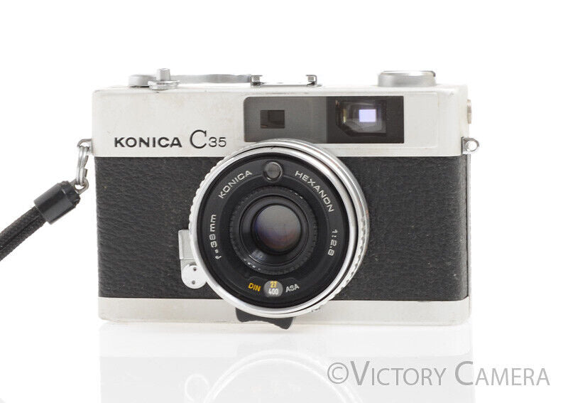 Konica C35 35mm Rangefinder Camera w/ 38mm f2.8 Lens [AS-IS] - Victory Camera