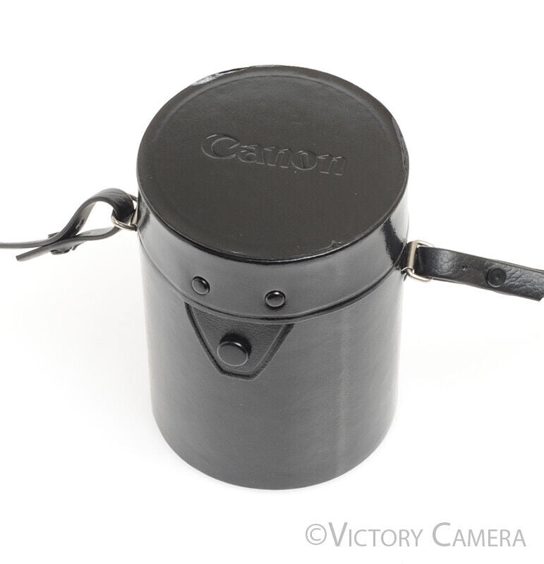 Canon Black Leather Lens Case &quot;D&quot; for 135mm f2.5 85mm f1.8 100 f2.8 (~3&quot; x 4&quot;) - Victory Camera
