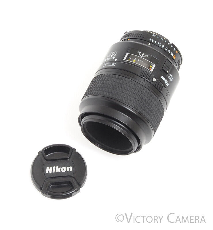 Nikon Micro-Nikkor 105mm F2.8 AF-D Autofocus Lens -Clean- - Victory Camera