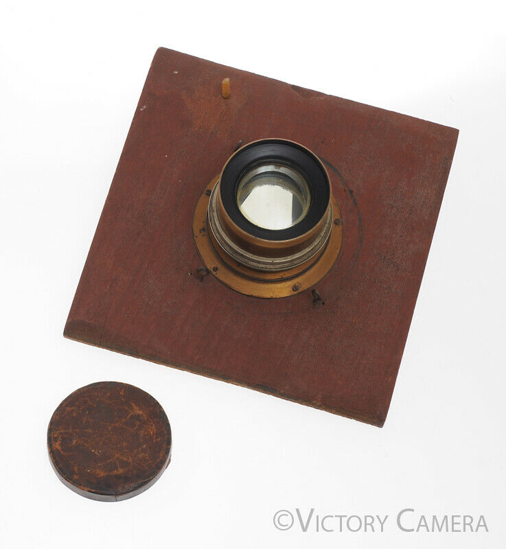 Gundlach Turner Reich 14&quot; Brass Lens w/ Packard Shutter [Good] - Victory Camera