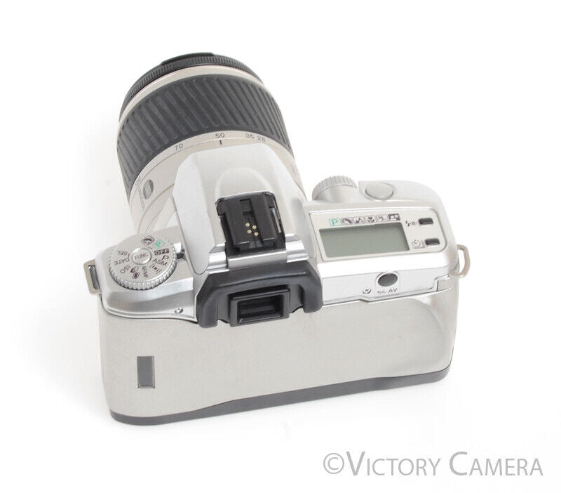 Minolta Maxxum 50 Chrome 35mm AF Film Camera / 28-100mm Zoom Lens -Clean-