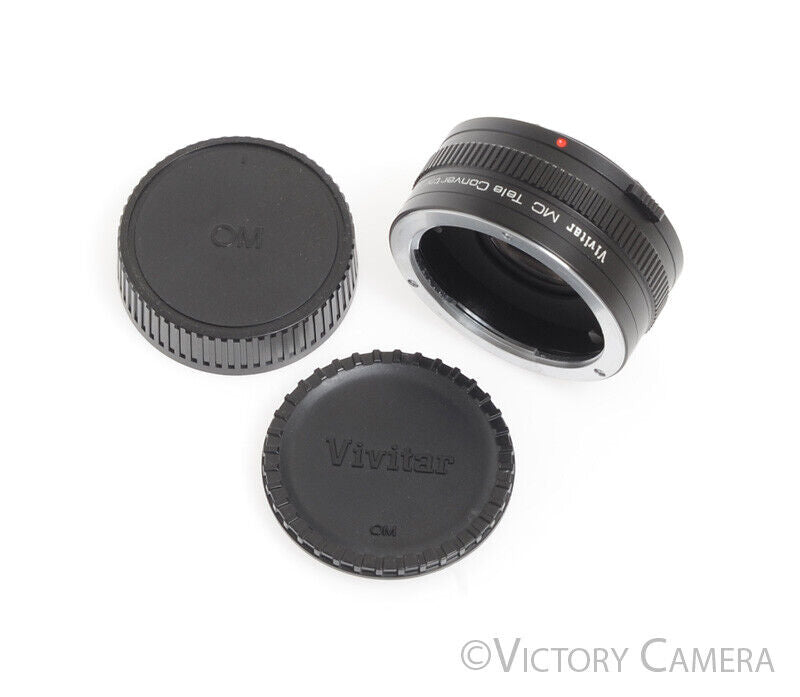 Vivitar MC Teleconverter 2X-21 2x Teleconverter for Olympus OM Cameras -Mint- - Victory Camera