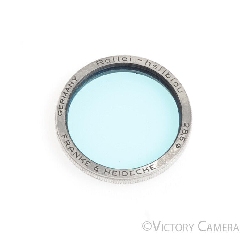 Rollei Rolleiflex Hellblau Light Blue Filter Bay I 28.5mm -BGN, Coating Wear- - Victory Camera