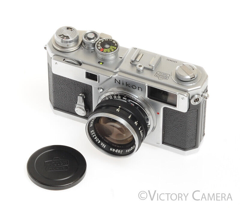 Uil Slang Regelen Nikon S3 Chrome 35mm Rangefinder Camera w/ 50mm f1.4 Lens -Clean-