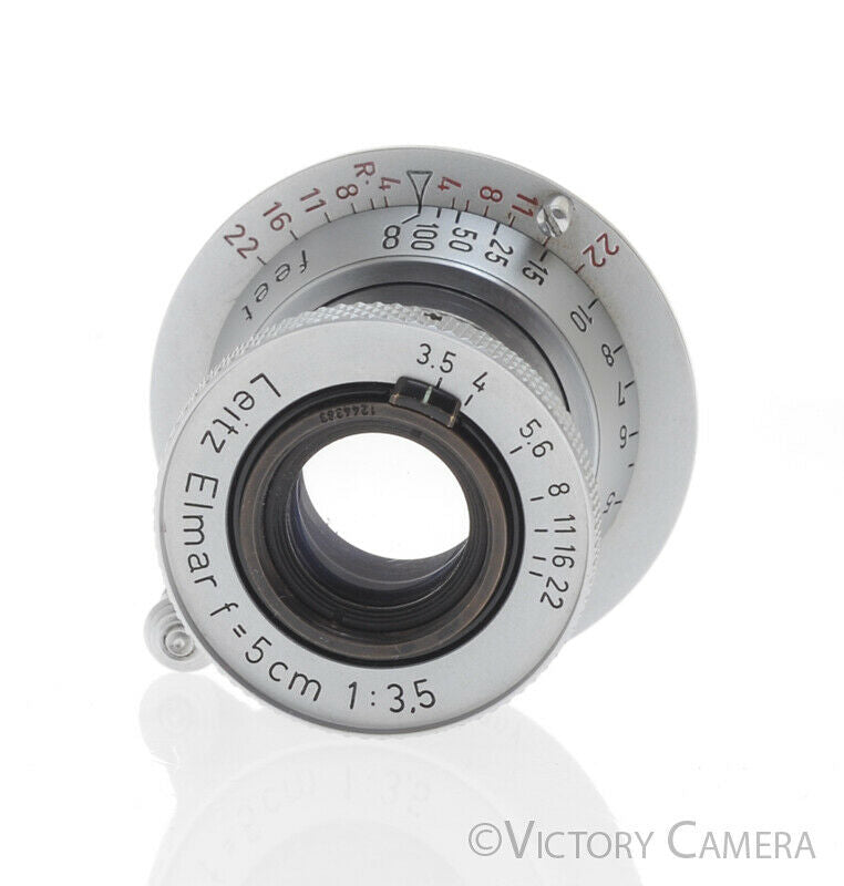 Leica Elmar 5cm mm F3.5 L Feet LTM Screw Mount Lens Red Scale