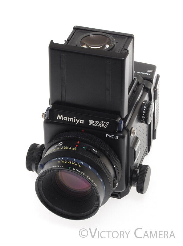 Mamiya RZ67 Pro II 6x7 Camera w/ WLF, 110mm f2.8 Prime Lens 120 Back -Clean-