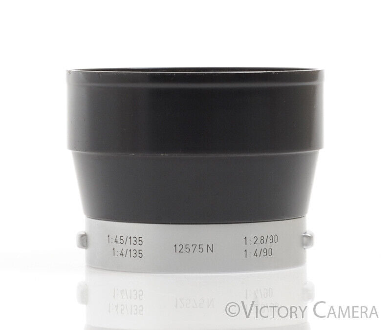 Leica IUFOO 12575N Metal Lens Shade / Hood for Elmar Elmarit 90mm, 135mm -Clean-
