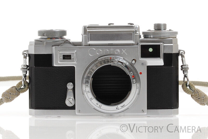 Contax IIIa Rangefinder Color Dial Camera -Very Clean but Jammed-