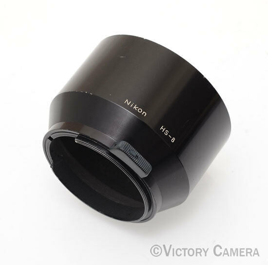 Genuine Nikon Nikkor HS-8 105mm F2.5 Snap On Metal Lens Shade Hood (91a-12) - Victory Camera