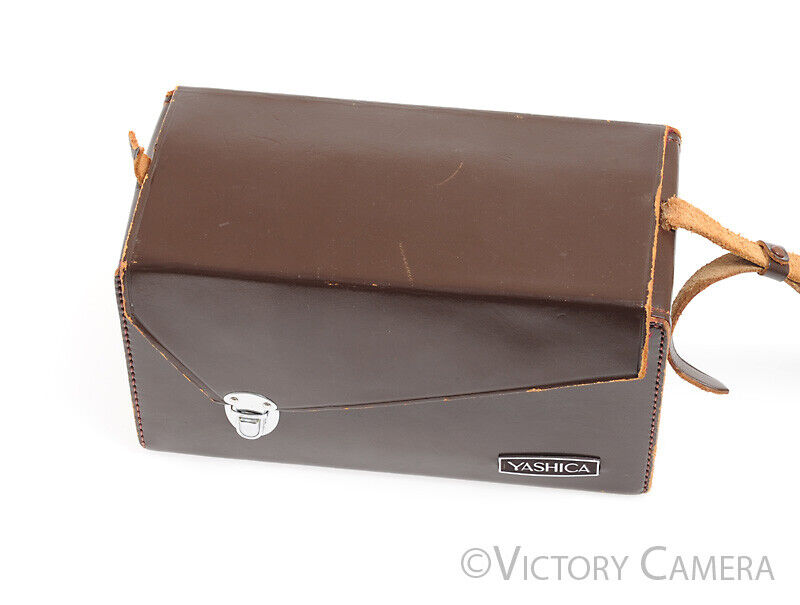 Yashica 635 Rare TLR Genuine Leather Carrying Case System Case Red Interior - Victory Camera