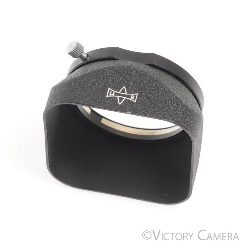 48mm Mamiya TLR Shade for Late 80mm Lens w/ Original Leather Carrying Case - Victory Camera