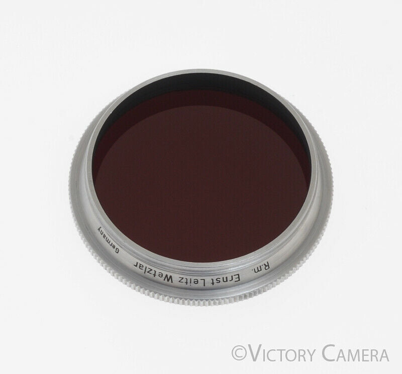 Leica Rm Infrared Filter for 50mm Summitar, GFEOO, 13120 Chrome Rim