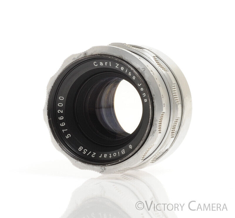 Zeiss Jena Biotar 58mm F2 M42 Screw Mount Lens (stiff focus) - Victory Camera