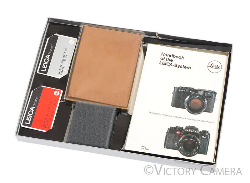 Leica Passport Kit w/ Leather Wallet, Coin, Service + Passport Cards, &amp; Handbook - Victory Camera