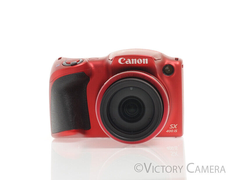 Canon PowerShot SX 400 IS SX400IS Red 16MP Digital Camera -Very Clean-
