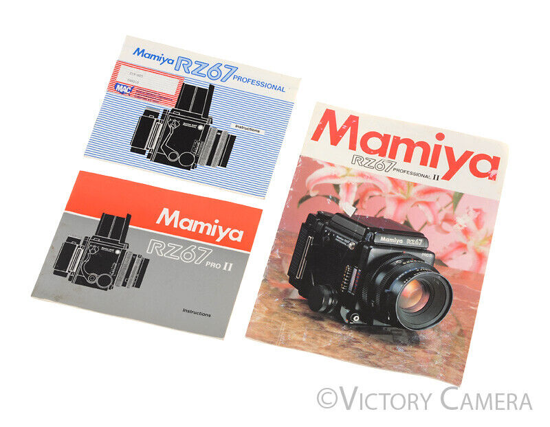 Mamiya RZ67 RZ67 Pro II Instruction and Advertising Booklets