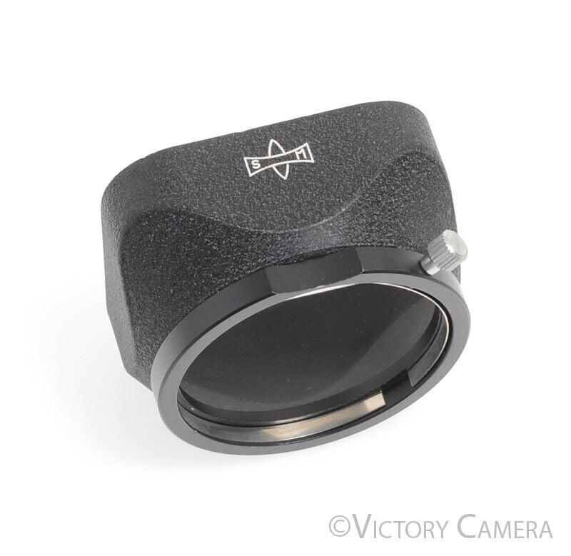 48mm Mamiya TLR Shade for Late 80mm Lens w/ Original Leather Carrying Case - Victory Camera