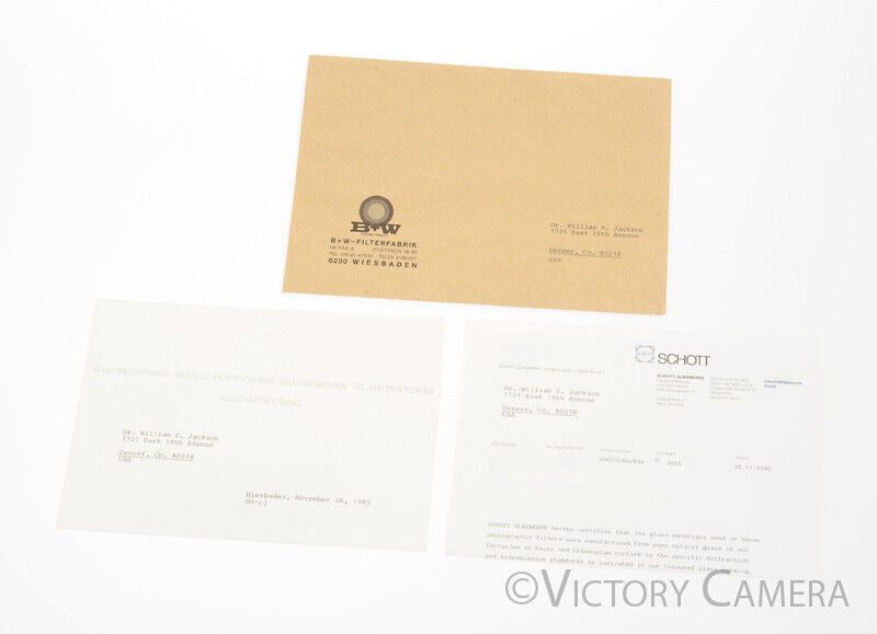 Rare Gold B+W 12 Filter Presentation Set in Box ND, Softar UV etc. [EXC+] - Victory Camera