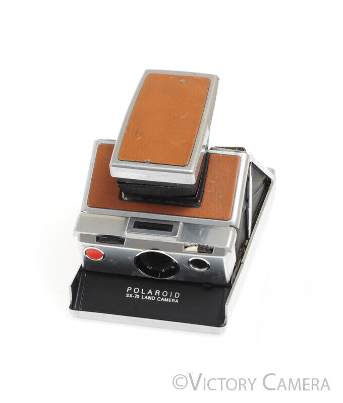 Polaroid SX-70 Land Camera Chrome & Leather Camera -Parts / Repair- [BAR] - Victory Camera
